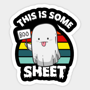 This is Some Boo Sheet Funny Halloween Ghost Sticker